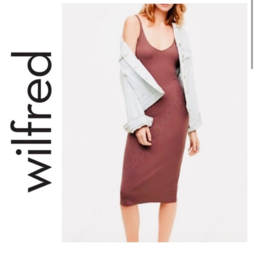 Aritzia Wilfred Free Gitte Midi Dress – Size XXS